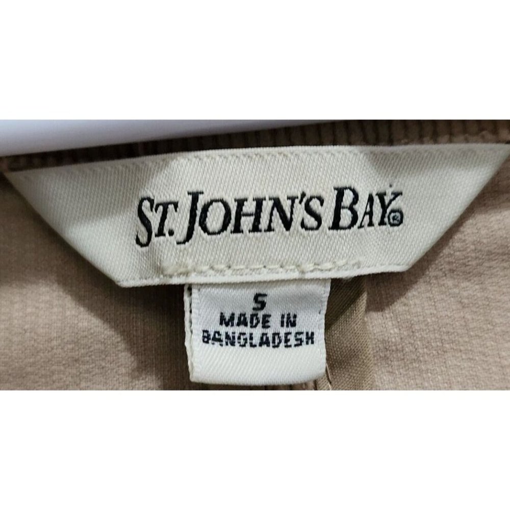 St. John's Bay Womens Corduroy 3-Button Blazer Jacket Pocket Cotton Stretch Sz S - Picture 10 of 11